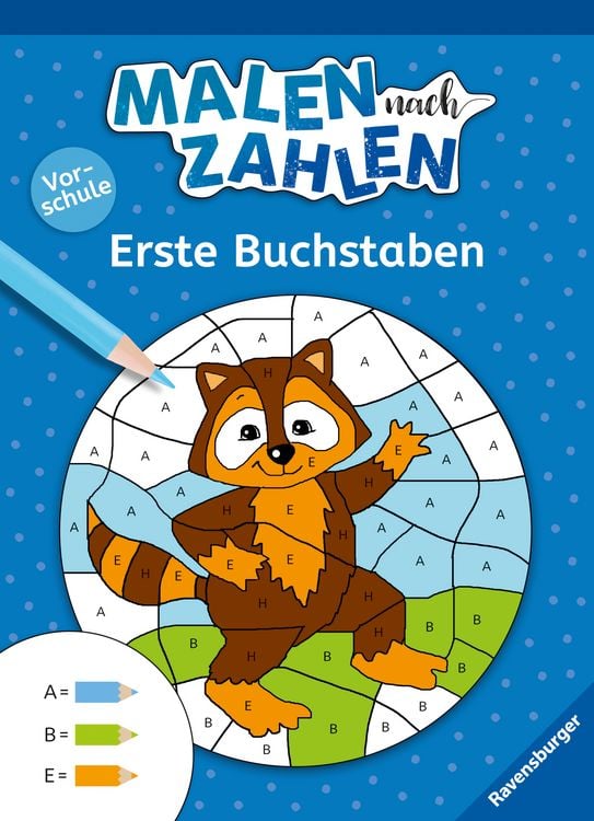 Produktbild: Malen nach Zahlen - Vorschule: Erste Buchstaben