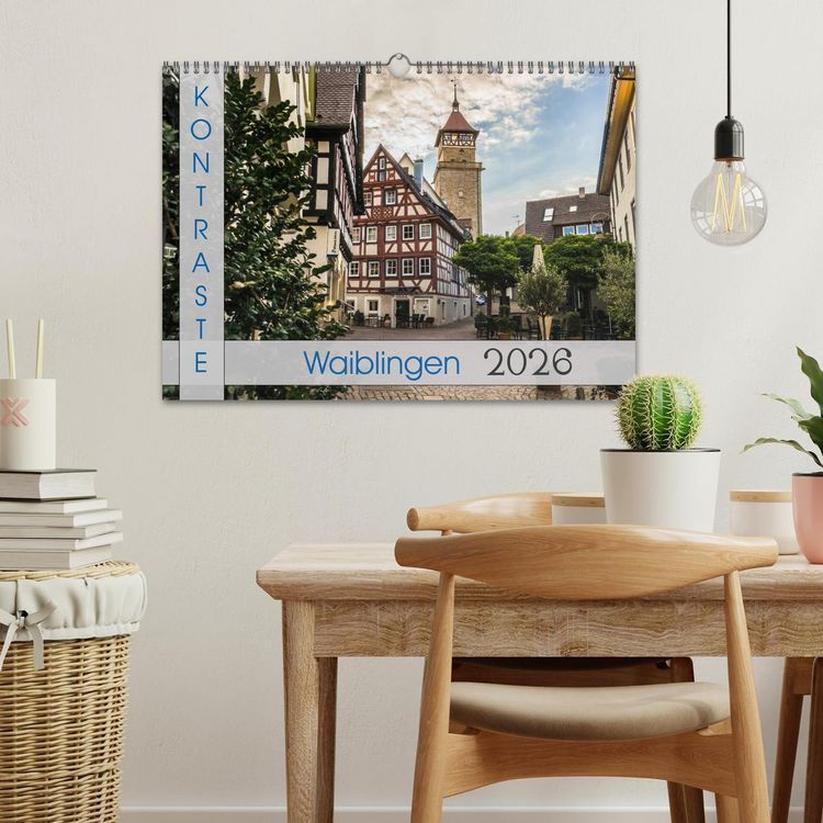 Produktbild: Kontraste Waiblingen (Wandkalender 2026 DIN A3 quer), CALVENDO Monatskalender