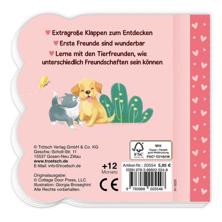 Produktbild: TR&Ouml;TSCH - Klappenbuch Meine ersten Tierfreunde| Ab 1 Jahr