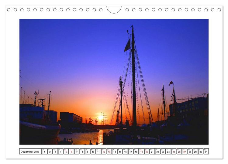 Produktbild: Windjammer - Bremerhaven (Wandkalender 2026 DIN A4 quer), CALVENDO Monatskalender