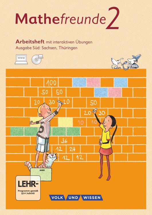 Produktbild: Mathefreunde 2. Schuljahr - S&uuml;d - Arbeitsheft mit interaktiven &Uuml;bungen auf scook.de