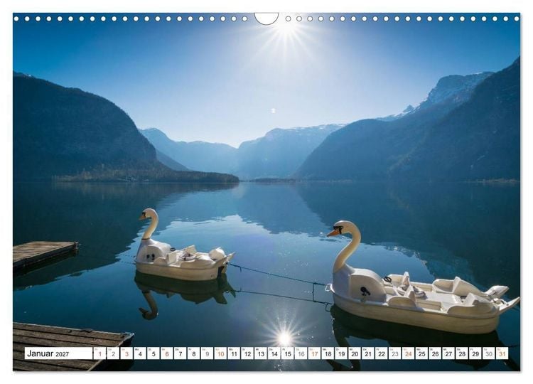 Produktbild: Hallstatt - Impressionen im Fr&uuml;hling (Wandkalender 2027 DIN A3 quer), CALVENDO Monatskalender