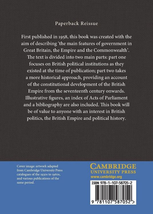 Produktbild: Government in Great Britain, the Empire, and the Commonwealth