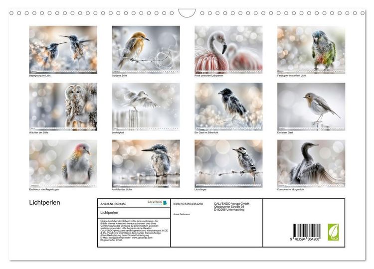 Produktbild: Lichtperlen (Wandkalender 2027 DIN A3 quer), CALVENDO Monatskalender
