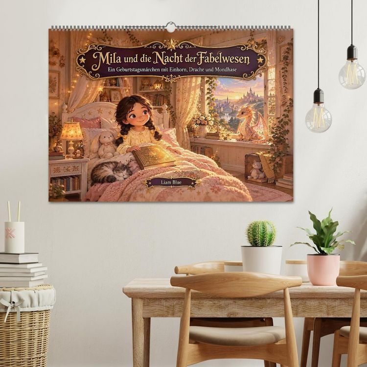 Produktbild: Mila und die Nacht der Fabelwesen (Wandkalender 2027 DIN A2 quer), CALVENDO Monatskalender