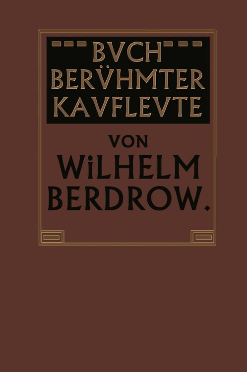 Produktbild: Buch Ber&uuml;hmter Kaufleute
