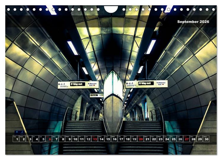 Produktbild: London Underground 2026 (Wall Calendar 2026 DIN A4 landscape), CALVENDO 12 Month Wall Calendar