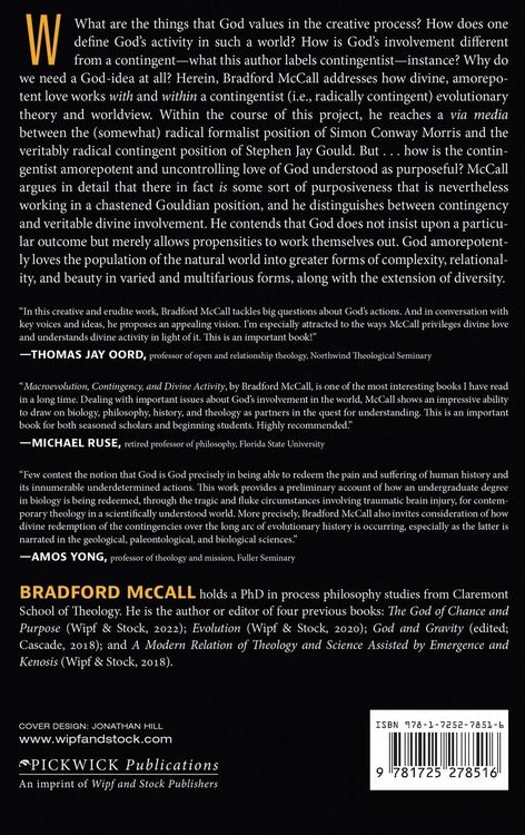 Produktbild: Macroevolution, Contingency, and Divine Activity