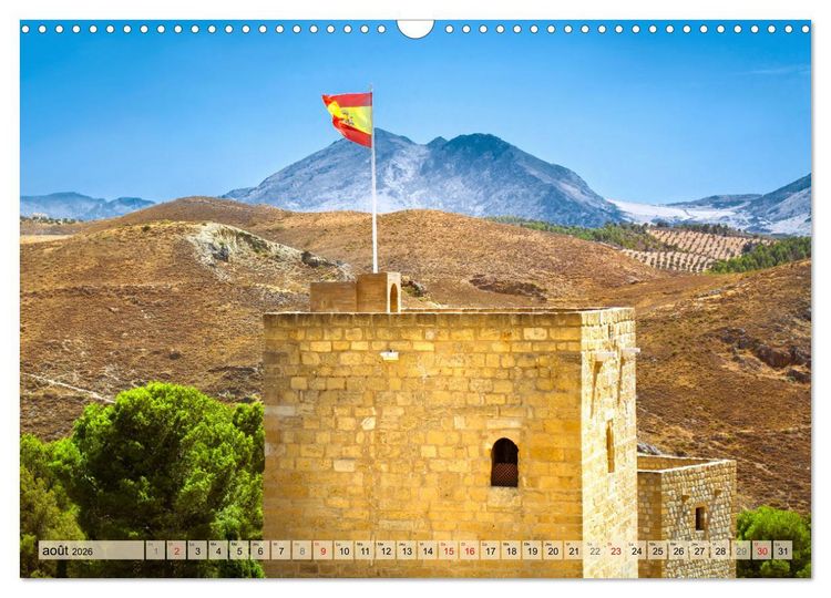 Produktbild: La belle Andalousie: S&eacute;ville - M&aacute;laga - Grenade - Ronda - Antequera (Calendrier mural 2026 DIN A3 vertical), CALVENDO calendrier mensuel