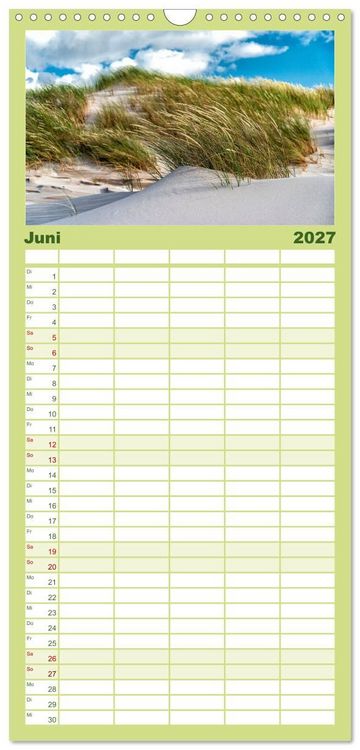 Produktbild: Familienplaner 2027 - Reise entlang der polnischen Oststee mit 5 Spalten (Wandkalender, 21 x 45 cm) CALVENDO