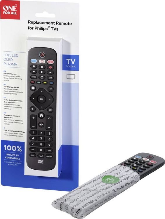 Produktbild: One For All Philips 2.0 Philips Fernbedienung Schwarz