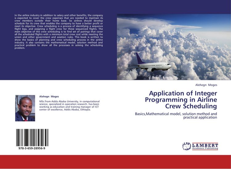 Produktbild: Application of Integer Programming in Airline Crew Scheduling