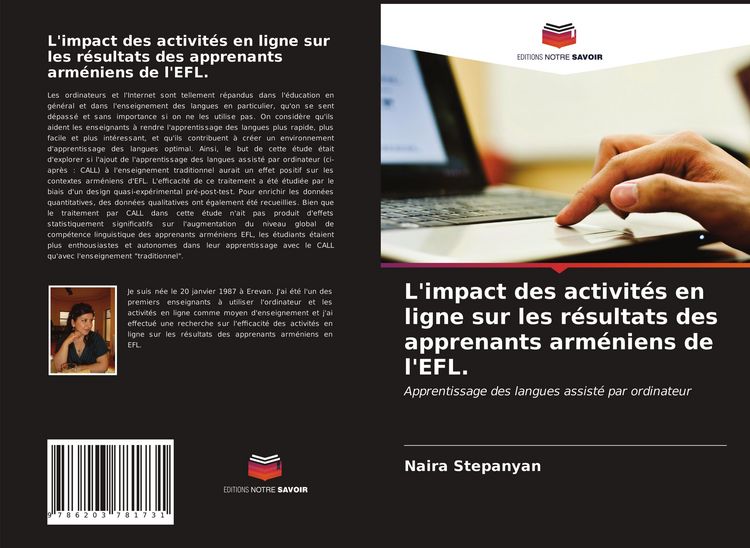 Produktbild: L'impact des activit&eacute;s en ligne sur les r&eacute;sultats des apprenants arm&eacute;niens de l'EFL.