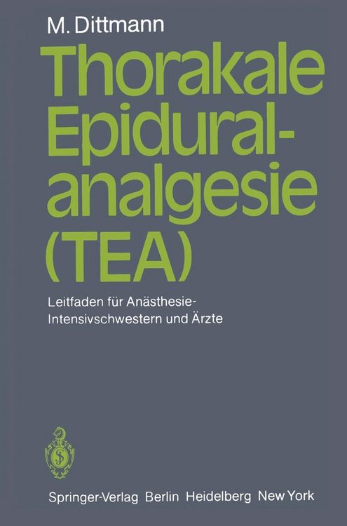 Produktbild: Thorakale Epiduralanalgesie (TEA)