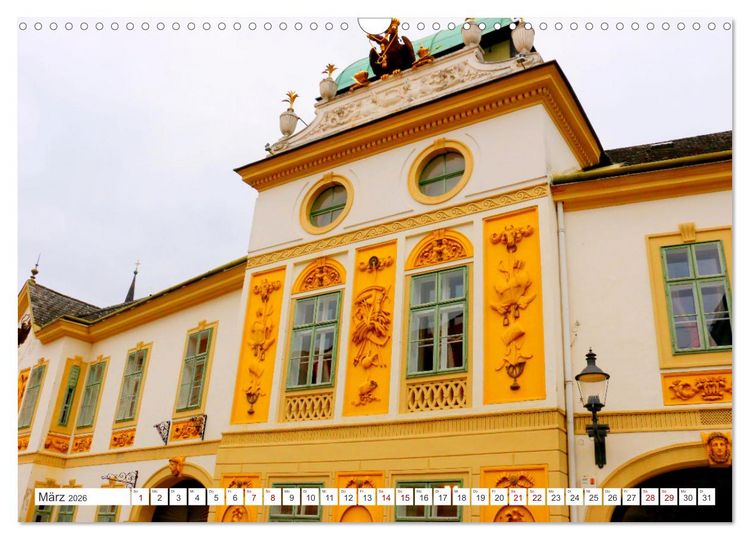 Produktbild: Melk und D&uuml;rnstein, zwei malerische St&auml;dtchen in der Wachau (Wandkalender 2026 DIN A3 quer), CALVENDO Monatskalender