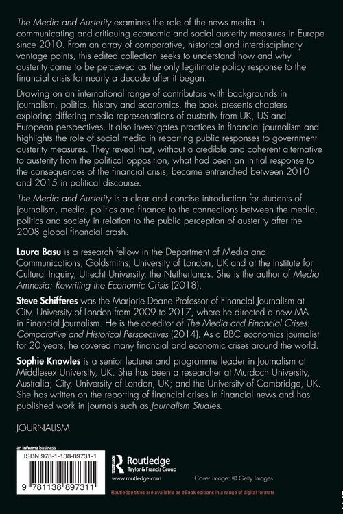 Produktbild: The Media and Austerity
