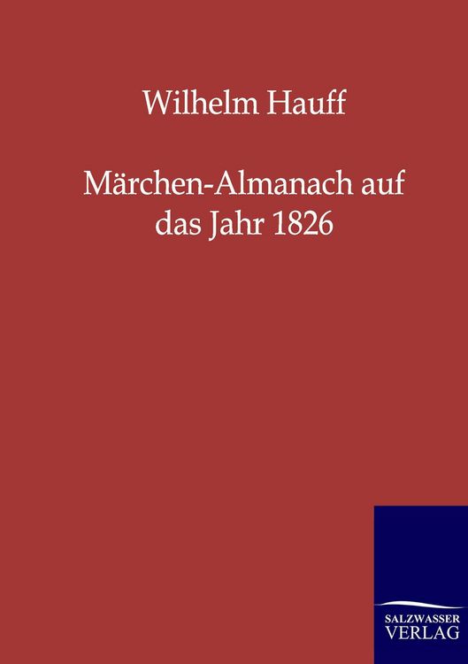 Produktbild: M&auml;rchen-Almanach auf das Jahr 1826