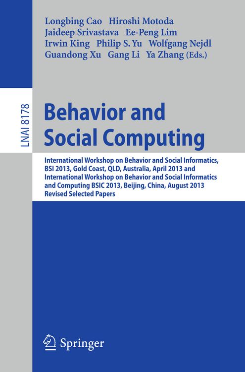 Produktbild: Behavior and Social Computing