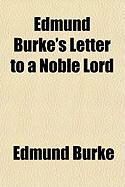 Produktbild: Edmund Burke's Letter to a Noble Lord