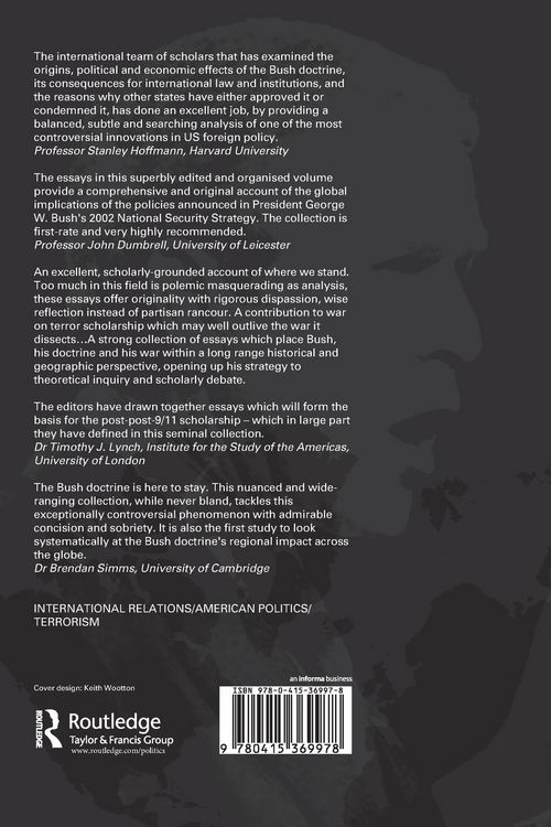 Produktbild: The Bush Doctrine and the War on Terrorism