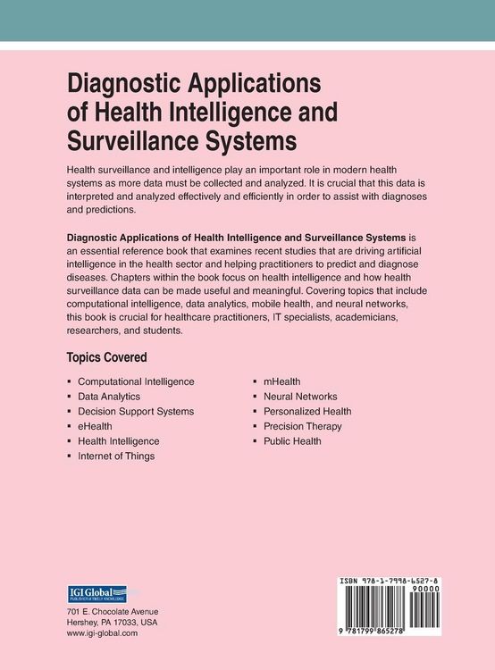 Produktbild: Diagnostic Applications of Health Intelligence and Surveillance Systems
