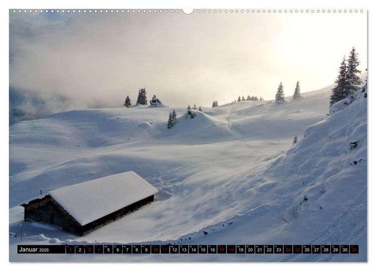 Produktbild: Bergmagie &ndash; Fotos aus dem Berner Oberland (hochwertiger Premium Wandkalender 2026 DIN A2 quer), Kunstdruck in Hochglanz