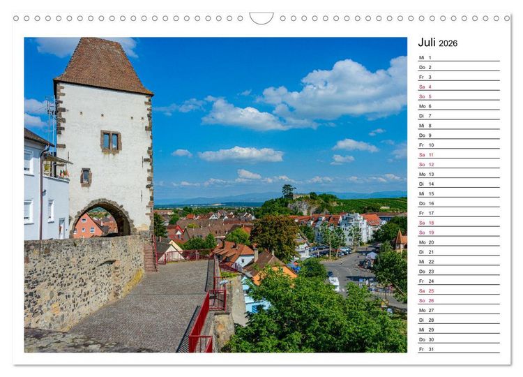 Produktbild: Europastadt Breisach am Rhein (Wandkalender 2026 DIN A3 quer), CALVENDO Monatskalender