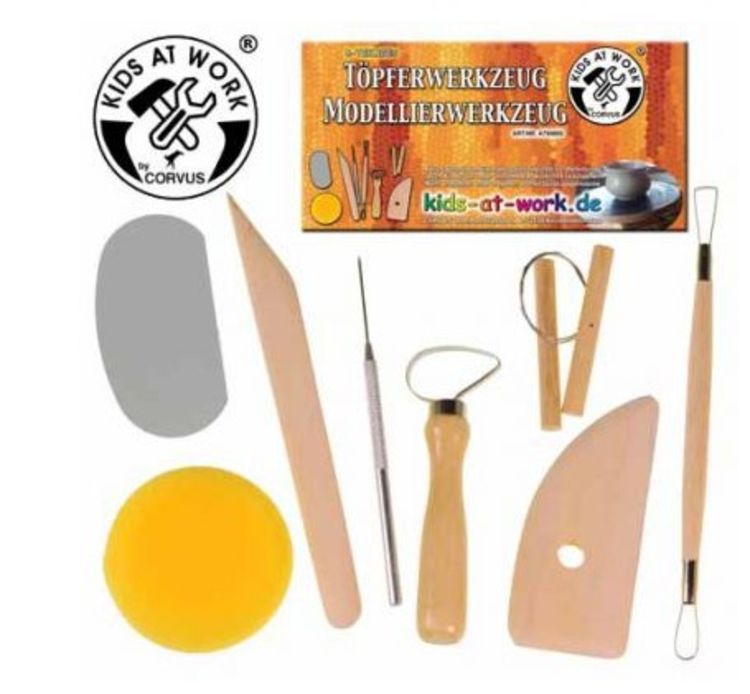 Produktbild: Corvus A750605 - Töpferwerkzeug, Modellierwerkzeug, 8-teilig, Kids at Work