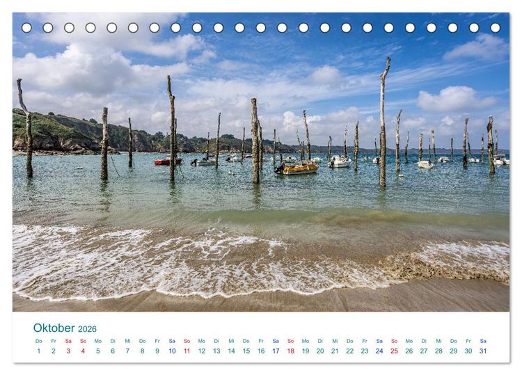 Produktbild: Smaragdk&uuml;ste C&ocirc;te d'&Eacute;meraude. Der malerische Norden der Bretagne (Tischkalender 2026 DIN A5 quer), CALVENDO Monatskalender