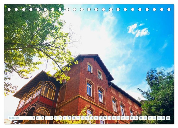 Produktbild: Eisenach Villen-Architektur Prachtst&uuml;cke (Tischkalender 2026 DIN A5 quer), CALVENDO Monatskalender