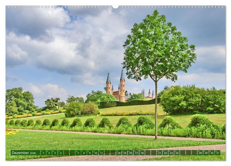 Produktbild: Schlossgarten Neustrelitz (Wandkalender 2026 DIN A2 quer), CALVENDO Monatskalender