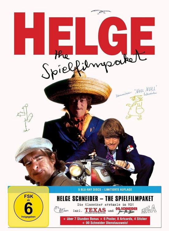 Produktbild: Helge Schneider - The Spielfilmpaket (Limitierte Capbox) [5 BRs]