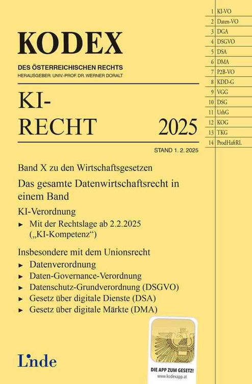 Produktbild: KODEX KI-Recht 2025