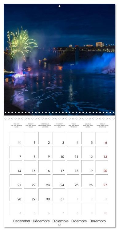Produktbild: NIAGARA FALLS Idyllic impressions by day and night (Wall Calendar 2026 12 &times; 12 Inch) CALVENDO 12 Month Wall Calendar