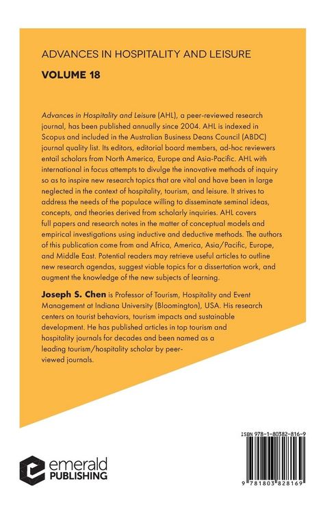 Produktbild: Advances in Hospitality and Leisure