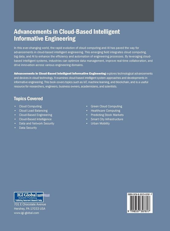Produktbild: Advancements in Cloud-Based Intelligent Informative Engineering