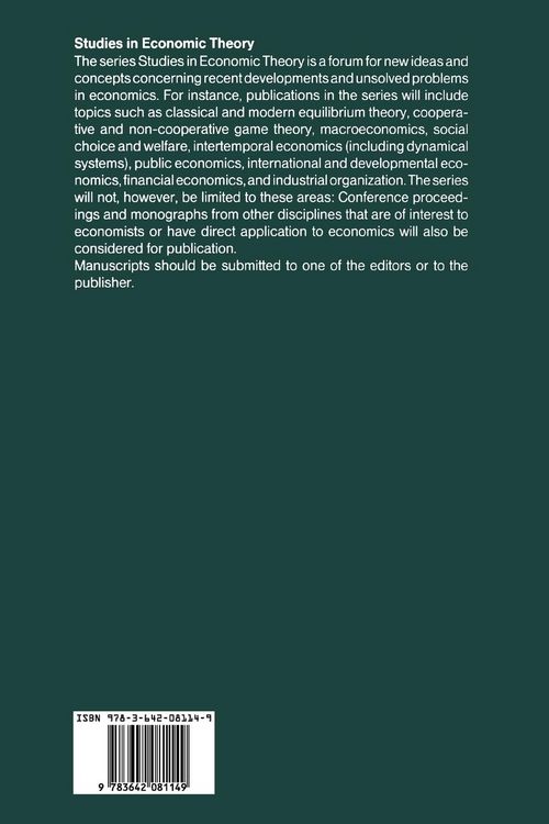 Produktbild: Equilibrium Theory in Infinite Dimensional Spaces