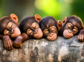 Produktbild: CALVENDO Puzzle Affen | 2000 Teile Lege-Gr&ouml;&szlig;e 90x67cm Foto-Puzzle f&uuml;r gl&uuml;ckliche Stunden