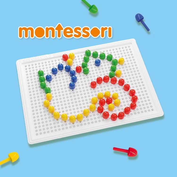 Produktbild: SES CREATIVE Steckspiel Mosaik-Set 100 Steine