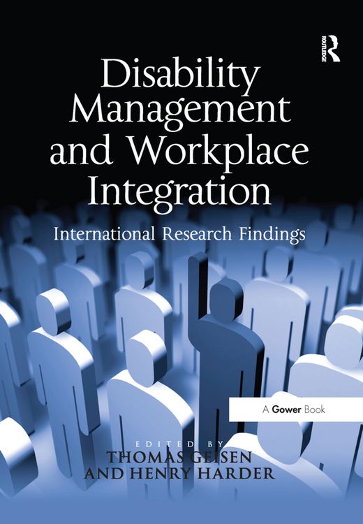Produktbild: Harder, H: Disability Management and Workplace Integration