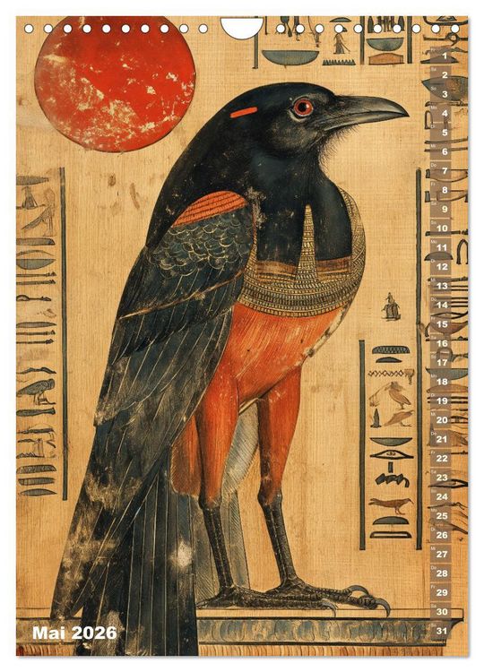 Produktbild: &Auml;gyptische Algorithmen - K&uuml;nstliche Intelligenz trifft auf das alte &Auml;gypten (Wandkalender 2026 DIN A4 hoch), CALVENDO Monatskalender