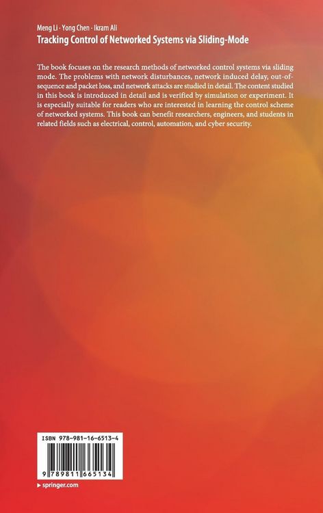 Produktbild: Tracking Control of Networked Systems via Sliding-Mode