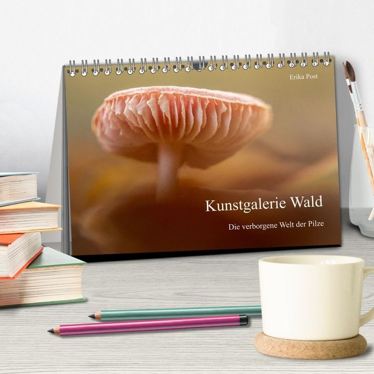 Produktbild: Kunstgalerie Wald - die verborgene Welt der Pilze (Tischkalender 2027 DIN A5 quer), CALVENDO Monatskalender