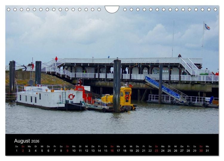 Produktbild: Cuxhaven an der Nordsee (Wandkalender 2026 DIN A4 quer), CALVENDO Monatskalender