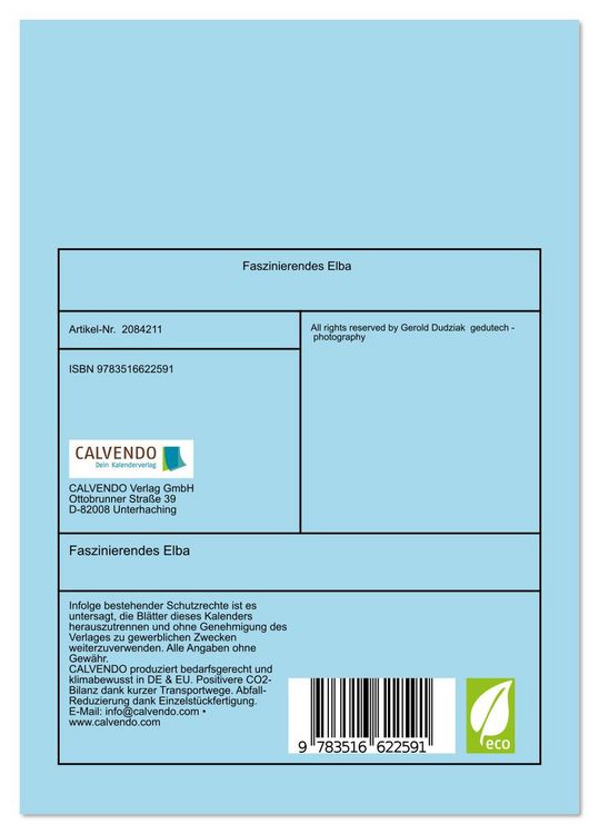 Produktbild: Faszinierendes Elba (Tischkalender 2026 DIN A5 hoch), CALVENDO Monatskalender