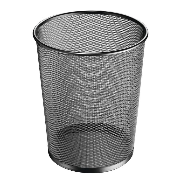 Produktbild: Herlitz Papierkorb Manhattan 18 Liter schwarz Drahtgitter