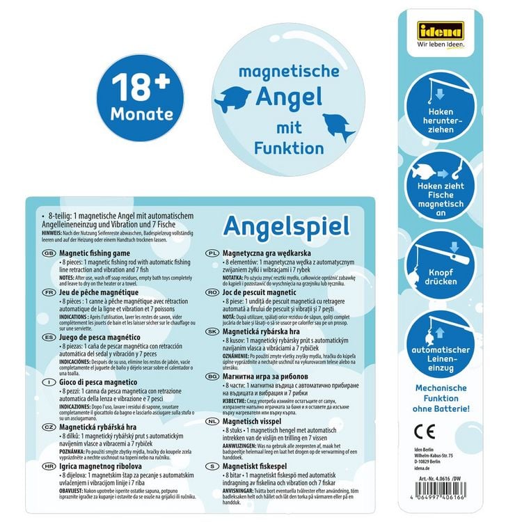 Produktbild: Idena Angelset magnetisch 8-teilig