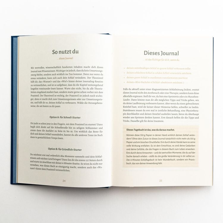Produktbild: Das 6-Minuten-Schlaftagebuch