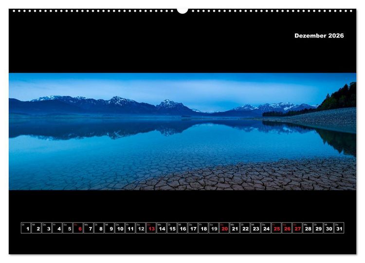 Produktbild: Weitblicke - Panoramen (hochwertiger Premium Wandkalender 2026 DIN A2 quer), Kunstdruck in Hochglanz