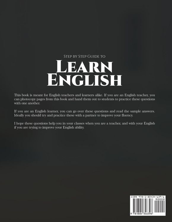 Produktbild: Step by Step Guide to Learn English